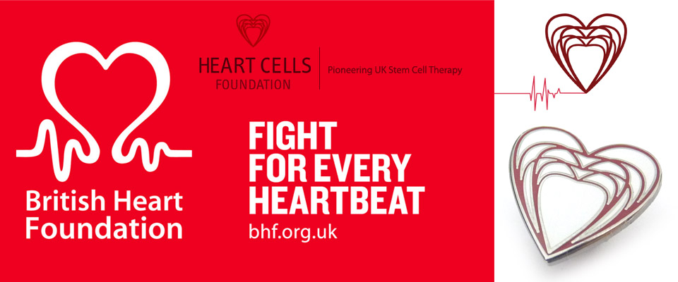 Heart foundation enamel charity badges
