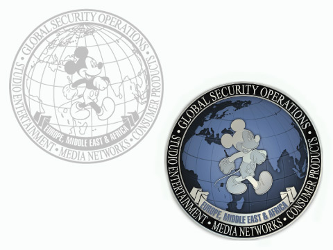 Walt Disney badge design