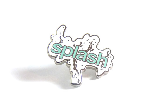 Bespoke enamel badges made for Splash events agency.