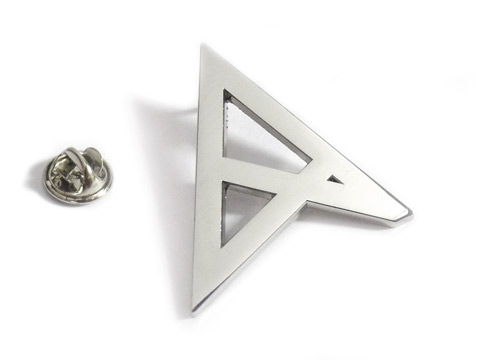 silver plated lapel pin badges made for Skybar staff.